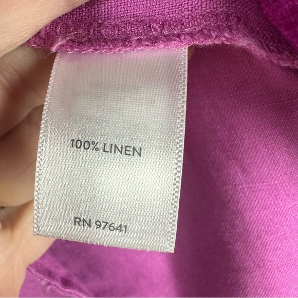 J.JILL Love Linen Wild Orchid Purple tank and Blazer Jacket Medium - Picture 5 of 14